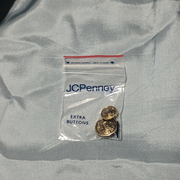 Vintage Edgeworth Mens 40L Blue Bronze Button Blazer Sport Coat Suit Jacket EUC! - Picture 11 of 11